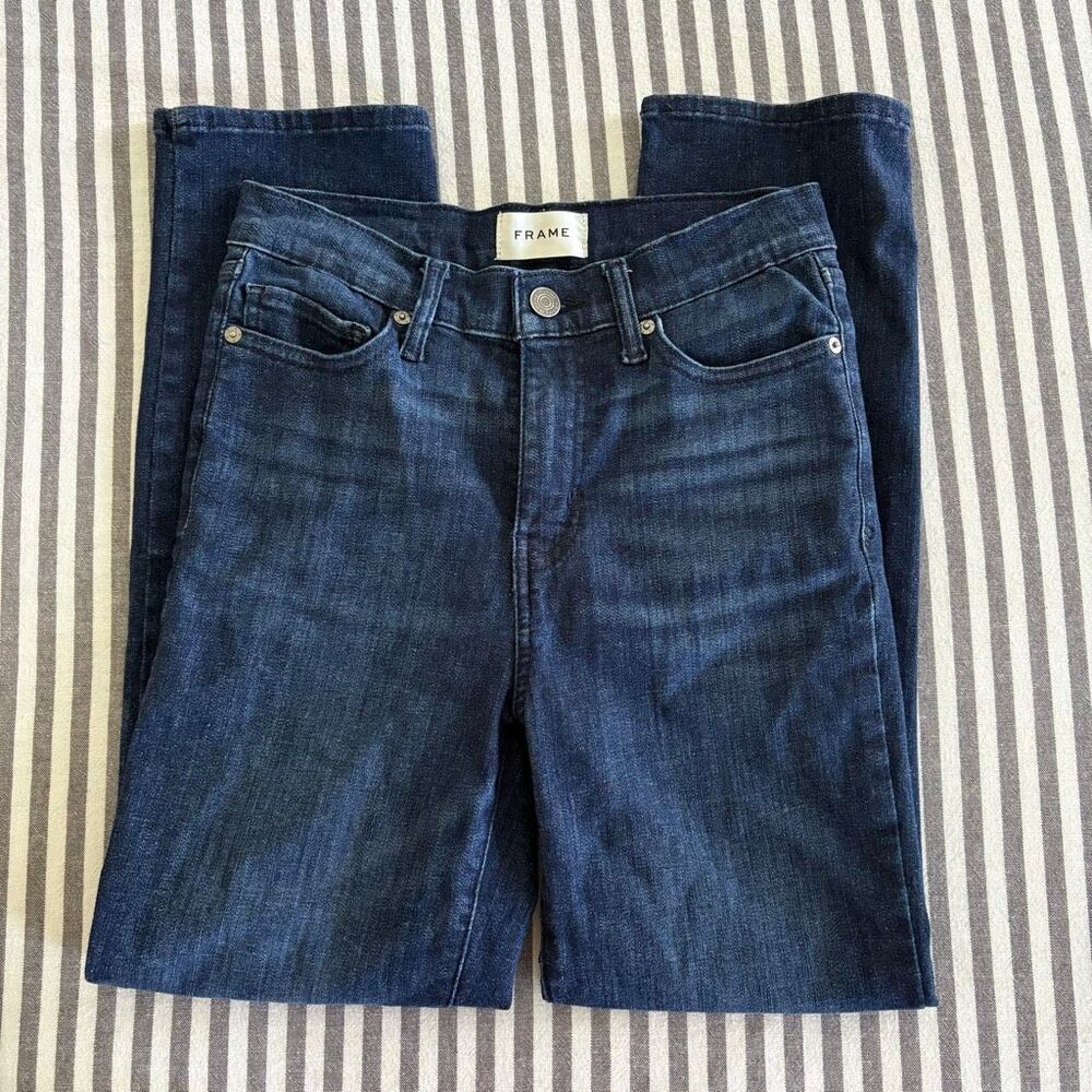 Frame Denim Le Sleek High Waist Ankle Straight Leg Jeans Size 26